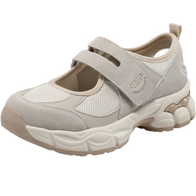 百丽女鞋子厚底运动玛丽珍凉鞋透气网老爹鞋女新休闲鞋B2474BM5