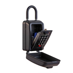 按键式密码钥匙盒家用装修室外用临时放钥匙全金属防水密码锁盒子