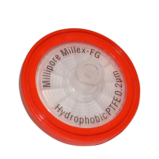 millipore密理博注射器过滤器SLFG033NS非无菌0.2μm疏水红色PTFE