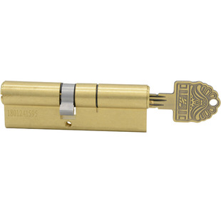 hooply鸿利锁芯c级全铜家用通用三核叶片弹子防盗门超c级防撬锁芯