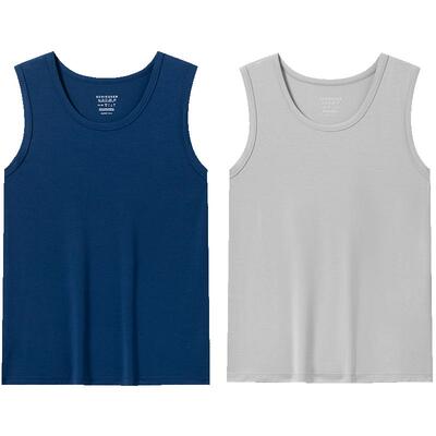 舒雅男士天丝莫代尔5A抗菌背心