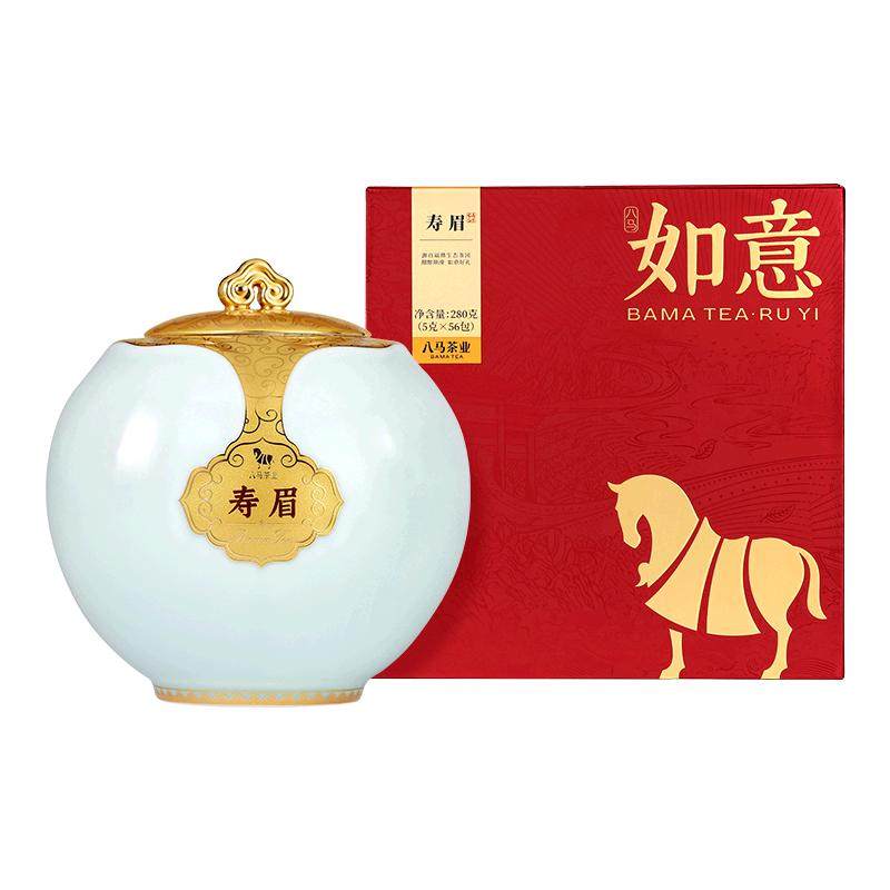 八马茶业如意寿眉白茶礼盒装