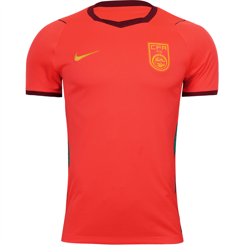 天朗足球耐克中国队2026主场球迷版短袖足球服球衣男IB5282-635