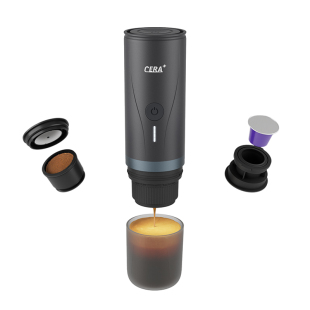 CERA便携胶囊咖啡机萃取意式浓缩半自动电动小型家用车载户外礼物