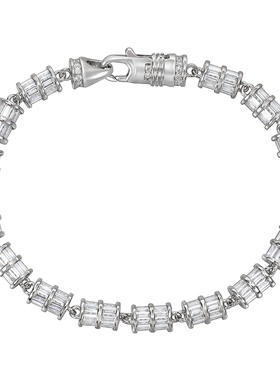 GRGR铜电镀白金圆柱手链