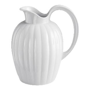 新年礼物GeorgJensen乔治杰生 王子白瓷冷水壶牛奶壶桌面摆件