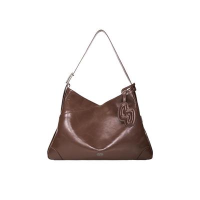 omto油蜡牛皮可颂包美拉德斜挎包