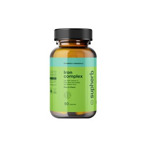 supherb进口Ferrochel专利氨基酸螯合铁有机补铁女孕妇气血贫90粒