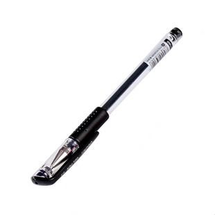 得力中性笔0.5签字笔12支 20笔芯碳素笔办公用品黑色水笔文具黑笔