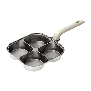 PAE钛陶瓷煎蛋锅鸡蛋汉堡锅家用四孔煎锅平底煎锅早餐锅煎蛋神器