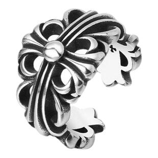 潮酷永恒对戒十字架戒指复古男女尾戒嘻哈原创痞帅高级感轻奢指环