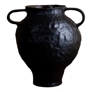 C060,C017,C018侘寂中古风高级感陶瓷花瓶摆件客厅插干花玄关民宿