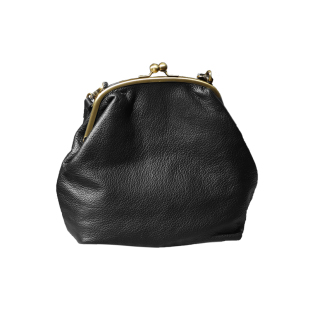 2026新款日韩口金包文艺复古百搭单肩包时尚休闲头层牛皮贝壳包女