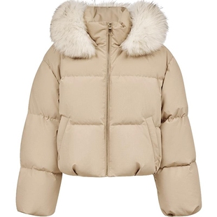 Vero Moda羽绒服2026春季新款泡芙90白鸭绒可拆毛领通勤325423001