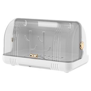 婴儿辅食收纳柜奶瓶专用紫外线消毒碗碟沥水架厨房宝宝餐具收纳盒