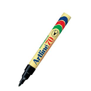 日本Artline旗牌油性记号笔粗头黑色大头笔防水速干不掉色美术专用学生绘画涂鸦马克笔签名笔签字笔EK-70-90