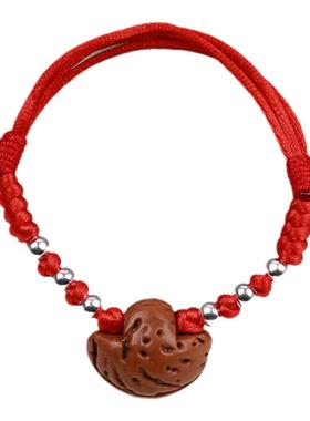 男女宝宝桃核桃篮木手链定做2023