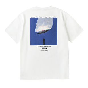 ARTvoz【光攒云涌】艺术家原创限量插画印花T恤索罗娜小领口短袖