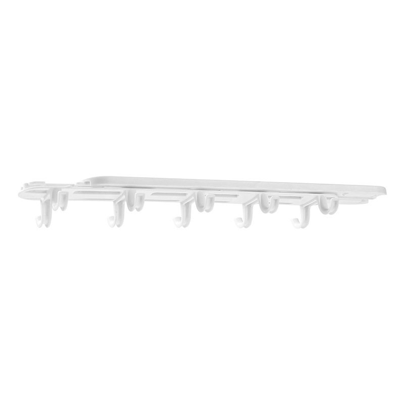 厨房可伸缩免打孔抽拉挂钩