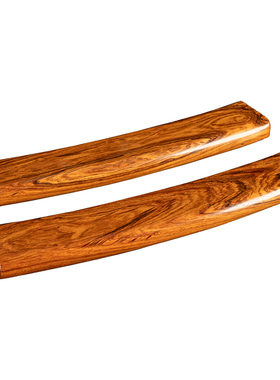 海南黄花梨随形镇纸一对文房雅器