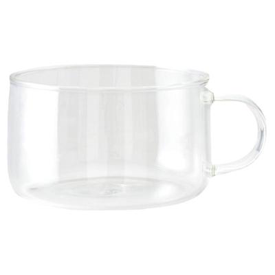 日本代购河淳新款咖啡玻璃杯水杯透明耐热高温微波炉加热400ml