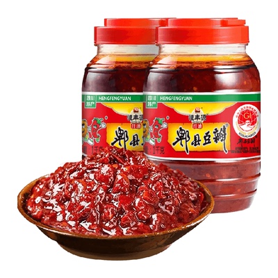 郫县豆瓣1kg*2瓶调味酱炒菜调料