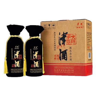 津酒 首席大师酒52度纯粮固态500毫升*2一提