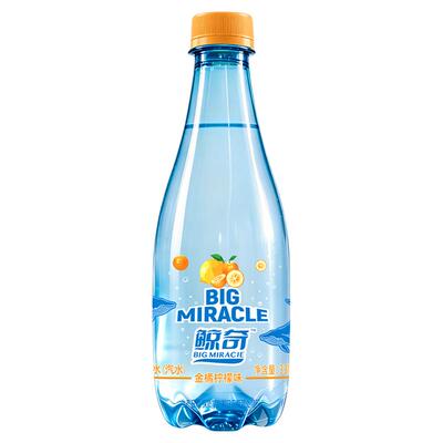 鲸奇金橘柠檬味苏打气泡水12瓶装