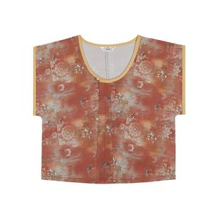 织造司汉服[碧城]敦煌印花唐褙子夏内搭圆领衫八破裙