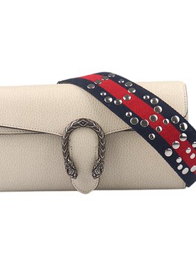 「9新」GUCCI古驰DIONYSUS 铆钉宽肩带肩背包二手奢侈品包包高级