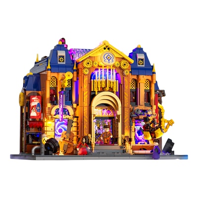 Lumibricks灯搭蒸汽朋克世界系列时空歌剧院复古建筑拼装积木
