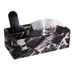 意式天然大理石纸巾盒客厅设计师款高级感抽纸盒五星级酒店专用