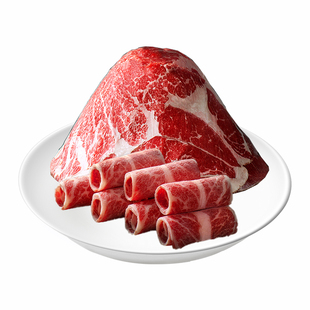 鲜罗纪原切火锅烤肉套餐牛肉卷涮羊肉卷烤肉片肥牛卷肉烧烤食材