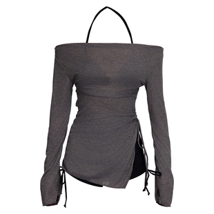 泳衣女高级感海边度假风分体平角罩衫三件套防晒性感纯欲温泉泳装