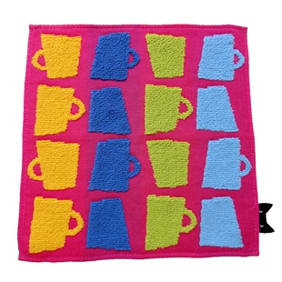 保真出口日本源单AM温子全纯棉棉纱柔软吸水擦手脸小方毛巾手帕