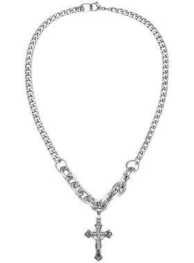 古巴链十字架男士轻奢小众ins