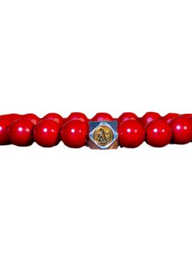 九华山直发天然红砂本命佛手串