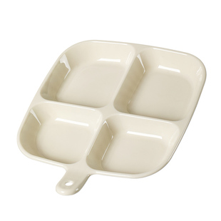 分格配菜盘厨房收纳备菜家用火锅多功能四格餐盘托盘备菜蘸料小碟