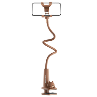 床头手机支架懒人支架2025新款床上床边宿舍躺着看视频追剧神器桌面支撑架子通用可旋转调伸缩节固定夹子