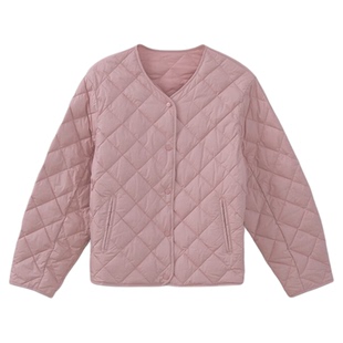 ltyp旅途原品【限量五折】95白鹅绒極简短款菱形轻薄羽绒服女冬季