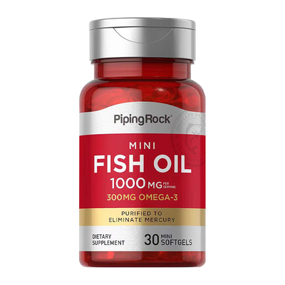 PiPingRock 迷你鱼油软胶囊1000mg 30粒