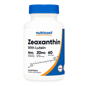 玉米黄质叶黄素Nutricost 健康眼干涩60粒Zeaxanthin With Lutein