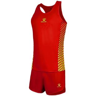 KELME卡尔美田径训练服套装男女体育生体考长跑运动服马拉松背心