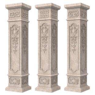 别墅罗马柱模具405060四方大门柱子带雕花方柱水泥自建房模板大全