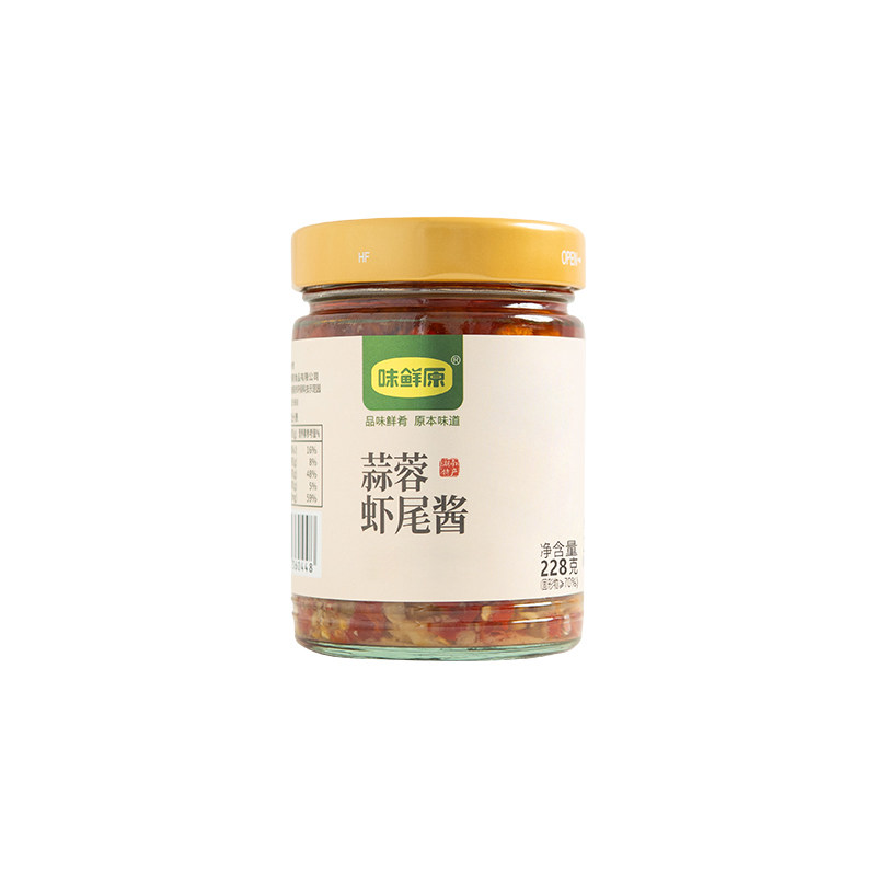 蒜蓉虾尾酱拌面酱去皮去壳下饭菜