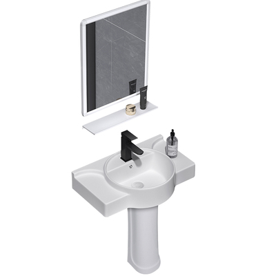 陶瓷立柱盆小户型墙角洗手盆