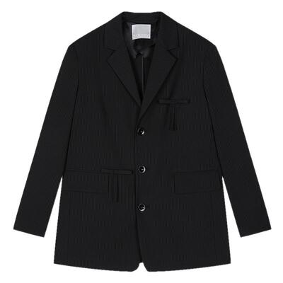 MOUSSY 2026春季新品甜酷风蝴蝶结拼接休闲西装外套028JSA30-1014