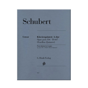 舒伯特 A大调鳟鱼五重奏 op post 114 D667 钢琴小提琴中提琴大提琴和低音提琴 亨乐 Schubert Quintet Trout Quintet HN463