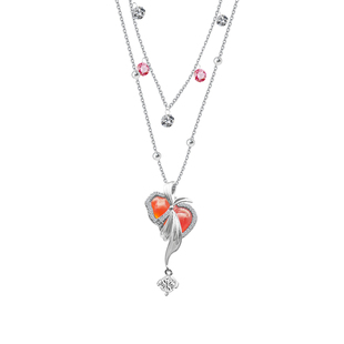 现货·PP饰品《福禄》玛瑙葫芦吊坠细链气质叠戴锁骨链蝴蝶结项链