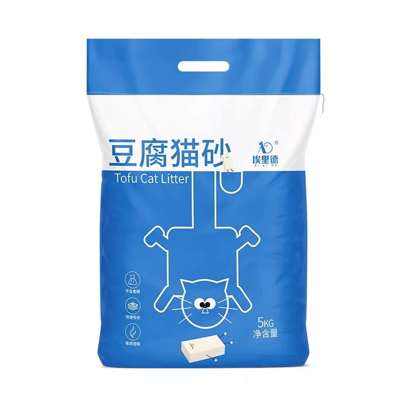猫砂纯豆腐猫砂除臭低尘不粘易清洁家用20斤装官方旗舰店正品包邮